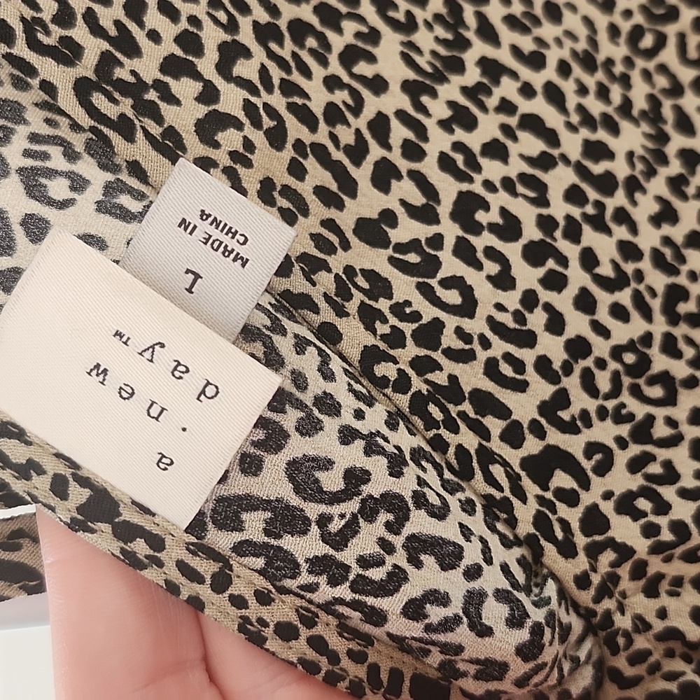 Cheetah Print Dress, Large - Picture 2 of 9
